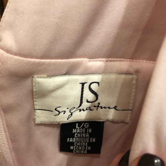 NWT JS Signature Pink Tulle Beaded Top - Picture 3 of 6